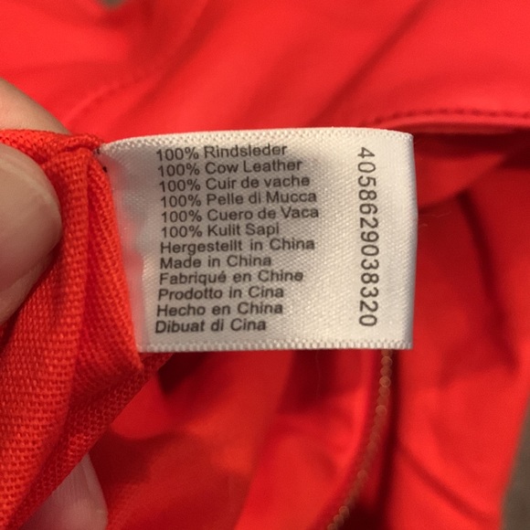 Liebeskind red leather hobo/bucket bag - Picture 6 of 9